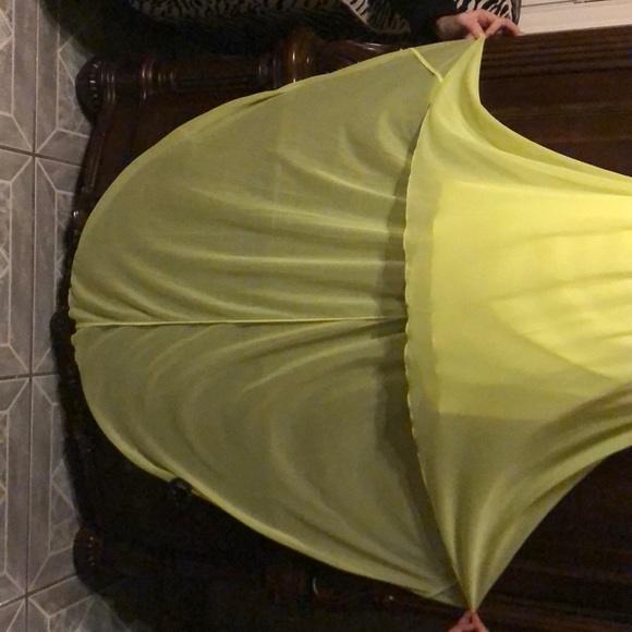 Super Cute Yellow and Silver Prom Dress - Picture 2 of 6
